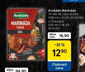 Tesco AVOKÁDO Marináda nabídka