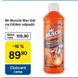 Tesco Mr Muscle Max gel na čištění odpadů nabídka