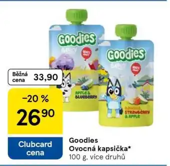 Tesco Goodies Ovocná kapsička nabídka