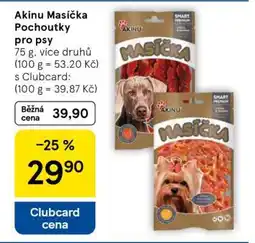 Tesco Akinu Masíčka Pochoutky pro psy nabídka