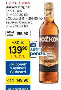 Tesco Božkov Originál 37.5% nabídka