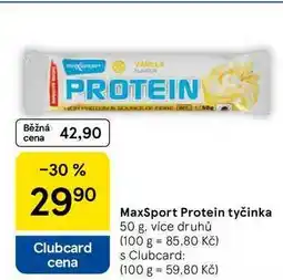 Tesco MaxSport Protein tyčinka, 50 g, více druhů nabídka