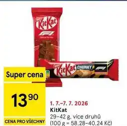 Tesco KitKat, 29-42 g, více druhů nabídka