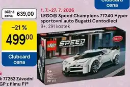 Tesco LEGO Speed Champions 77240 Hyper sportovní auto Bugatti Centodieci 9+, 291 kostek nabídka