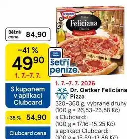 Tesco Dr. Oetker Feliciana Pizza nabídka