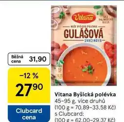 Tesco Vitana Byšická polévka, 45-95 g, více druhů nabídka