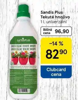 Tesco Sandis Plus Tekuté hnojivo nabídka