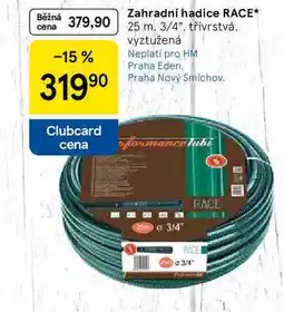 Tesco Zahradní hadice RACE, 25 m, 3/4, třívrstvá. vyztužená nabídka