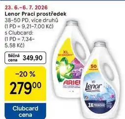 Tesco Lenor Prací prostředek, 38-50 PD, více druhů nabídka