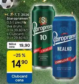 Tesco Staropramen, 0.5 l, plech nabídka