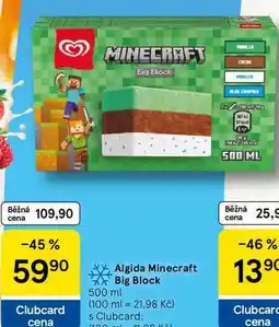 Tesco Algida Minecraft Big Block nabídka