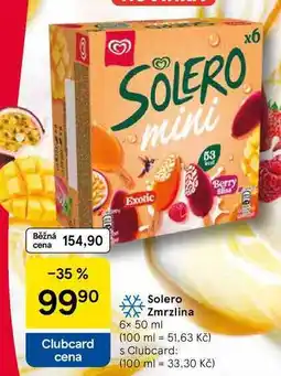 Tesco Solero Zmrzlina nabídka