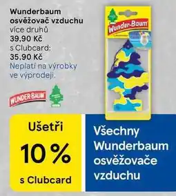 Tesco Wunderbaum osvěžovač vzduchu, více druhů nabídka
