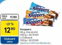 Tesco Knoppers tyčinka nabídka