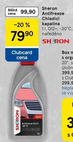 Tesco Sheron Antifreeze Chladicí kapalina, 1 l,. G12+, -30°C.. naředěn nabídka