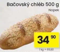 Kubík potraviny Bačovský chléb nabídka