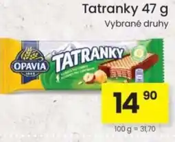 Kubík potraviny Tatranky nabídka