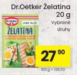 Kubík potraviny Dr.Oetker Želatina nabídka