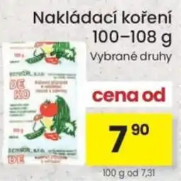 Kubík potraviny Nakládací koření nabídka