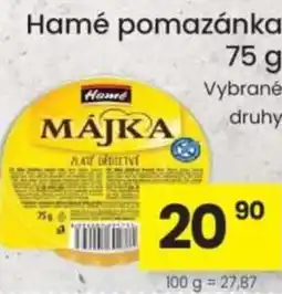 Kubík potraviny Hamé pomazánka nabídka