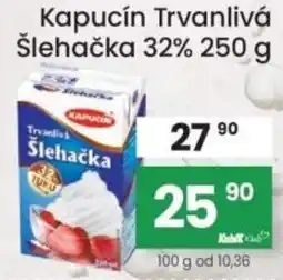 Kubík potraviny Kapucín Trvanlivá šlehačka 32% nabídka