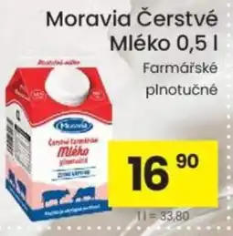 Kubík potraviny Moravia Čerstvé Mléko nabídka