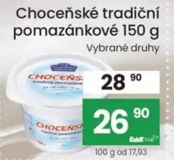 Kubík potraviny Choceňské tradiční pomazánkové nabídka