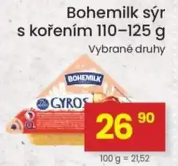 Kubík potraviny Bohemilk sýr s kořením nabídka