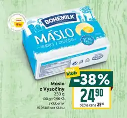Billa Máslo z Vysočiny nabídka