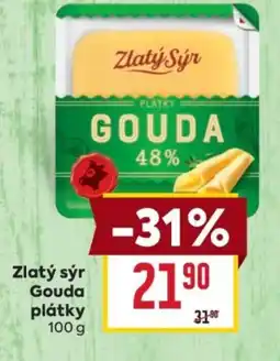 Billa ZLATÝ SÝR Gouda plátky nabídka