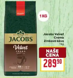 Billa JACOBS Velvet crema zrnková káva nabídka