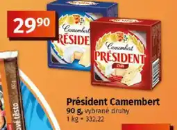Coop PRÉSIDENT Camembert nabídka