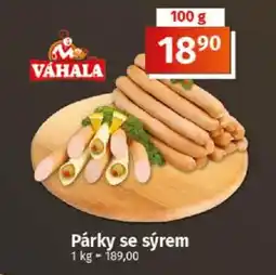Coop Párky se sýrem nabídka