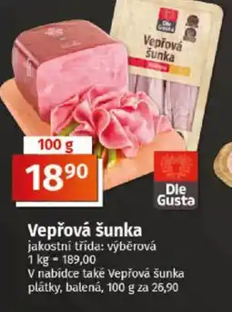 Coop Vepřová šunka nabídka