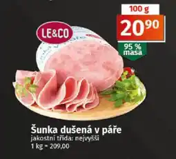 Coop Šunka dušená v páře nabídka