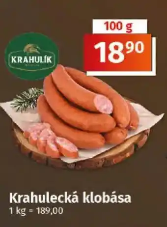 Coop Krahulecká klobása nabídka