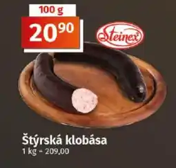 Coop Štýrská klobása nabídka