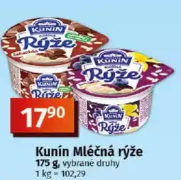 Coop KUNÍN Mléčná rýže nabídka