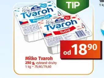 Coop MILKO Tvaroh nabídka