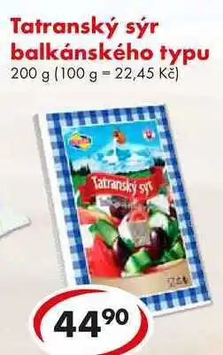 CBA Tatranský sýr balkánského typu nabídka