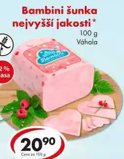 CBA Bambini šunka nejvyšší jakosti nabídka