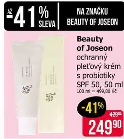 Teta Beauty of Joseon ochranný pleťový krém s probiotiky SPF 50 nabídka