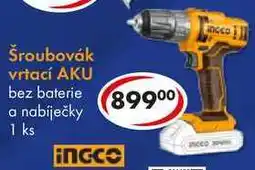 CBA Šroubovák vrtací AKU nabídka
