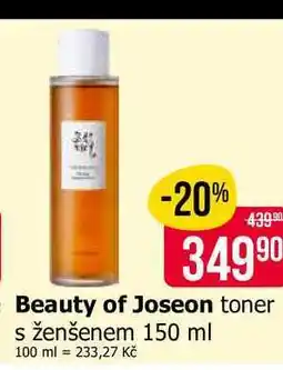 Teta Beauty of Joseon toner s ženšenem nabídka
