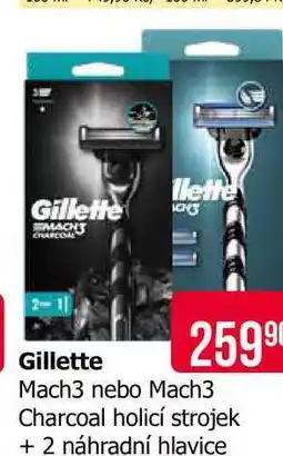 Teta Gillette Mach3 Charcoal holicí strojek + 2 náhradní hlavice nabídka