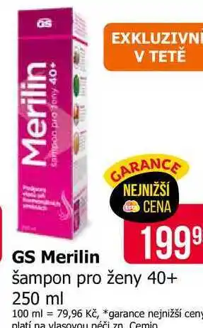 Teta GS Merilin šampon pro ženy 40+ 250 ml nabídka