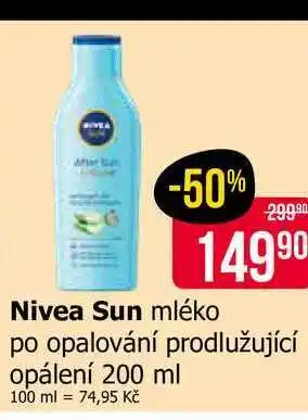 Nivea Sun mléko po opalování prodlužující opálení