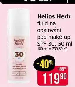 Teta Helios Herb fluid na opalování pod make-up SPF 30 nabídka