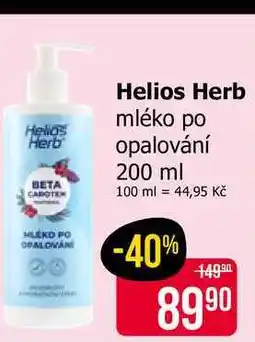Teta Helios Herb mléko po opalování nabídka