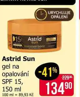 Teta Astrid Sun gel na opalování SPF 15 nabídka